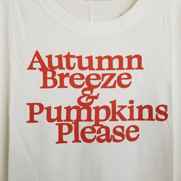 Torrid Autumn Breeze & Pumpkins Please Crew Neck Tee Shirt Large NWT - Picture 2 of 5